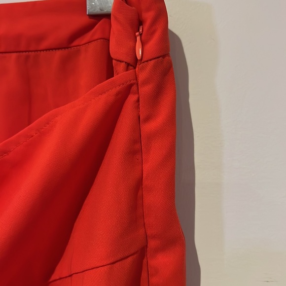 Orange-Red Noisy May skirt with knot detail L - Picture 3 of 4